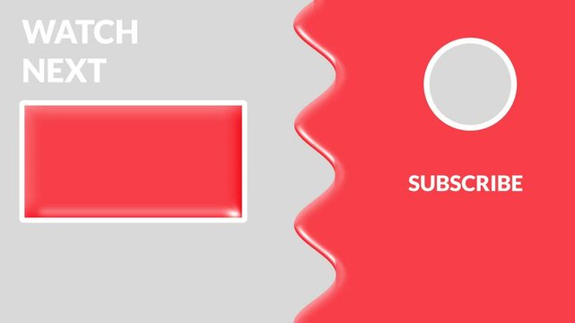 Modern 4k YouTube Outro Animation, Subscribe and End Screen Template for Content Creators and Video Editors and bussiness