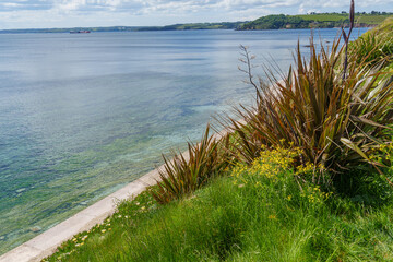 Falmouth und die Landschaft von Cornwall in England