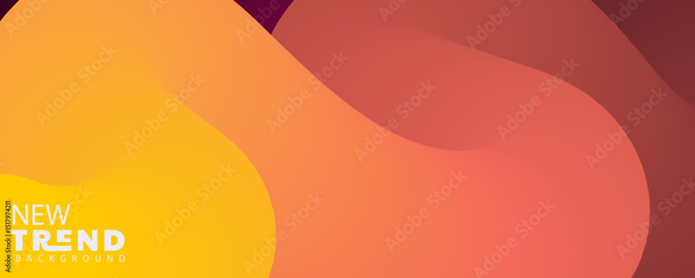 Poster gradient color , wave line abstract background, abstract waving line particle technology background
