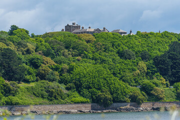 Falmouth und die Landschaft von Cornwall in England