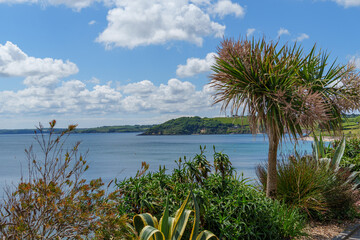 Falmouth und die Landschaft von Cornwall in England