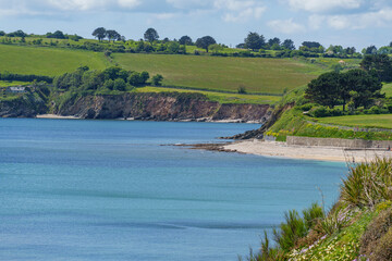 Falmouth und die Landschaft von Cornwall in England