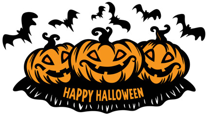 Happy Halloween typography