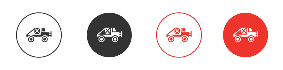 Monster truck icon for logo, vector sign symbol for design © Abstractor