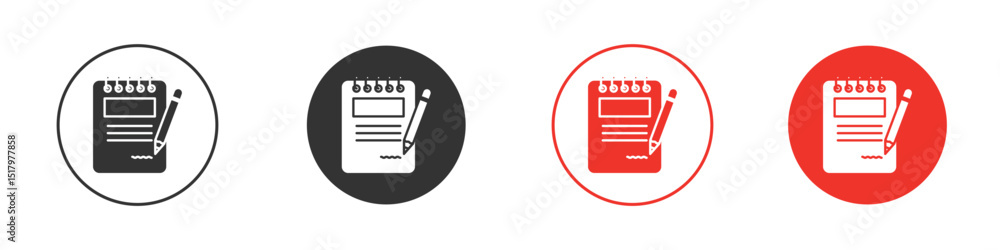 Poster notebook icon for logo, vector sign symbol for design