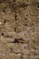 Aged Gray Concrete Wall with Cracks and Texture