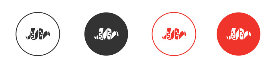 Peel clementine icon for logo, vector sign symbol for design