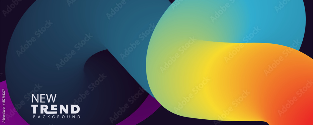 Poster 3d abstract background ,4k landing page template - abstract dynamic, modern, futuristic, multi color