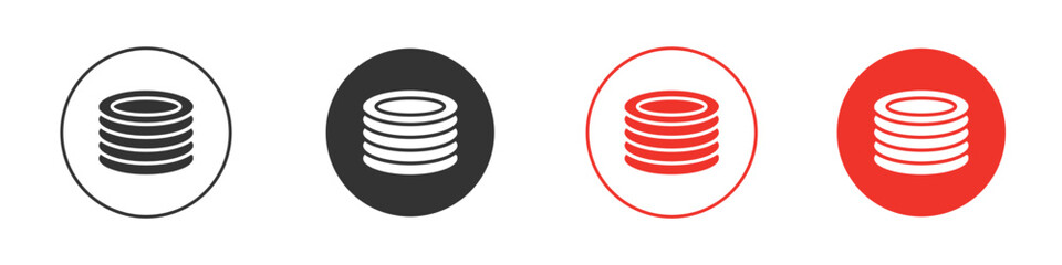 Plates icon for logo, vector sign symbol for design