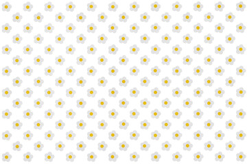 Abstract white silver gold grey flower pattern suitable for background, banner, poster, wallpaper, cover, card. Seamless pattern with bloom. Grey daisy pattern.