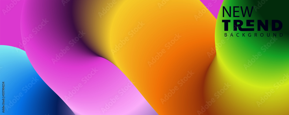 Poster 3d abstract background ,4k landing page template - abstract dynamic, modern, futuristic, multi color