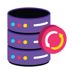 Backup Vector style icon. Eps 10 file