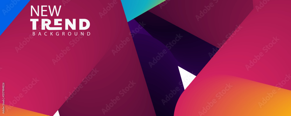 Poster 3d abstract background ,4k landing page template - abstract dynamic, modern, futuristic, multi color