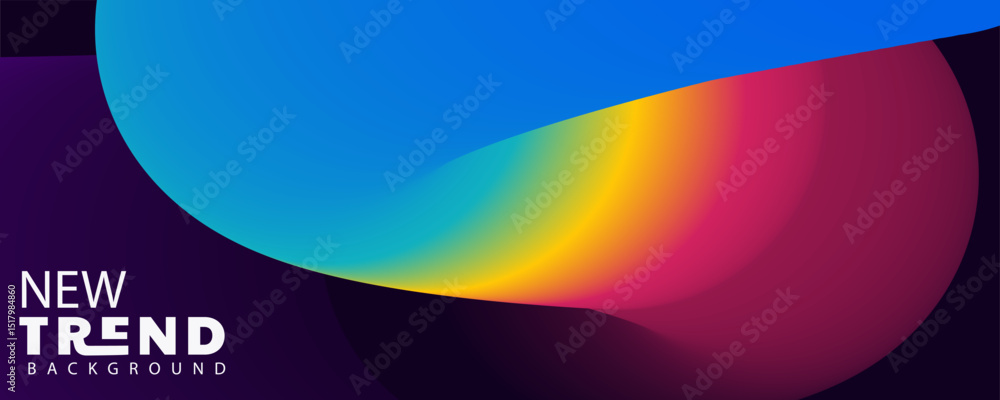 Poster 3d abstract background ,4k landing page template - abstract dynamic, modern, futuristic, multi color