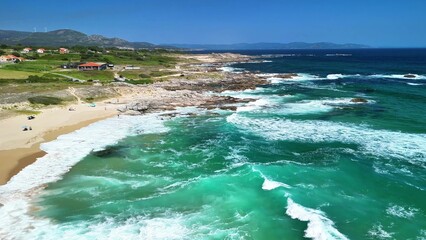 Explore stunning coastal views with vibrant turquoise waters and rugged rocky shores