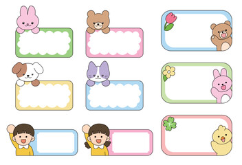 유치원 이름표 일러스트 © PIKEO