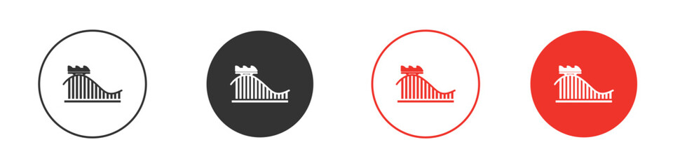 Roller coaster icon