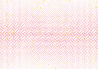 キラキラ×紗綾形(一斤染)