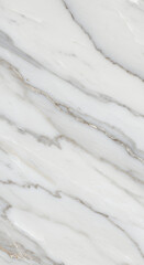 Obraz premium White Marble Texture with Gray Veins