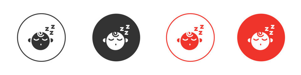 Sleeping baby icon