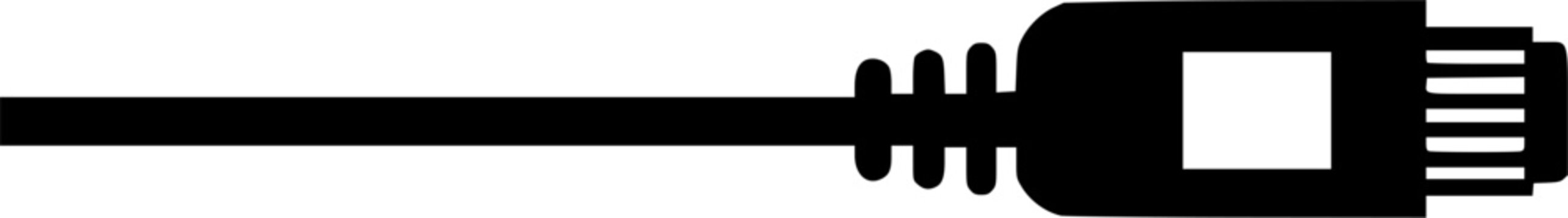 Ethernet Cable Vector Icon

