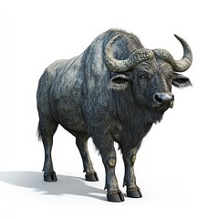 Photo of Buffalo Isolated on white background