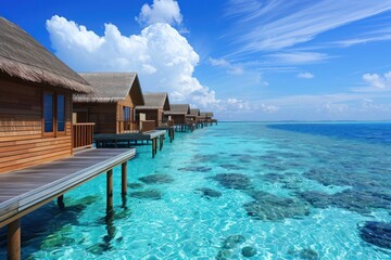 maldives luxury resort, beautiful sea, hotel, blue sky