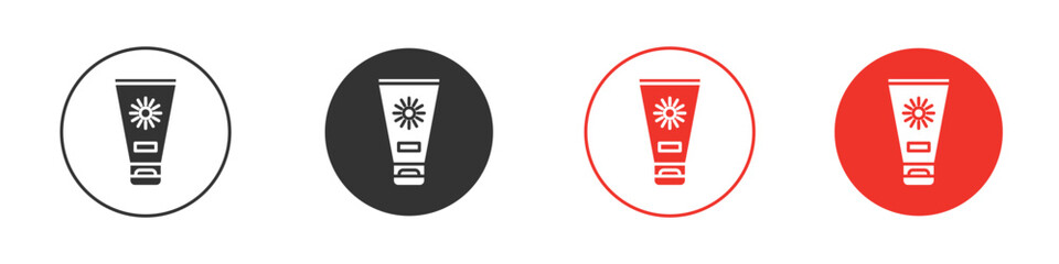 Suntan cream icon