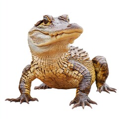 Photo of Caiman Isolated on white background