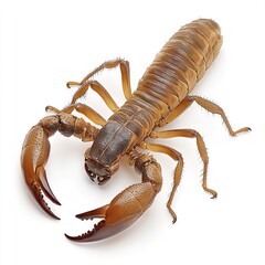 Photo of Chaerilus scorpion Isolated on white background