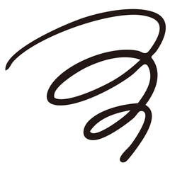 もやもや・悩む・くしゃくしゃ・ぐるぐるマーク　ベクター黒