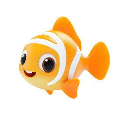 red fish isolated on white