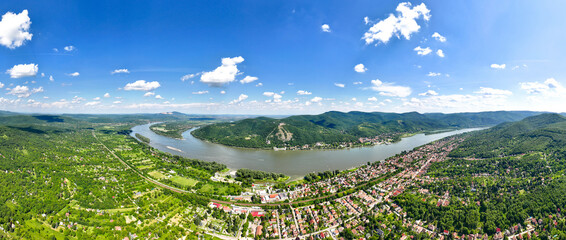 Visegrad Panorama Photo Visegr Danube