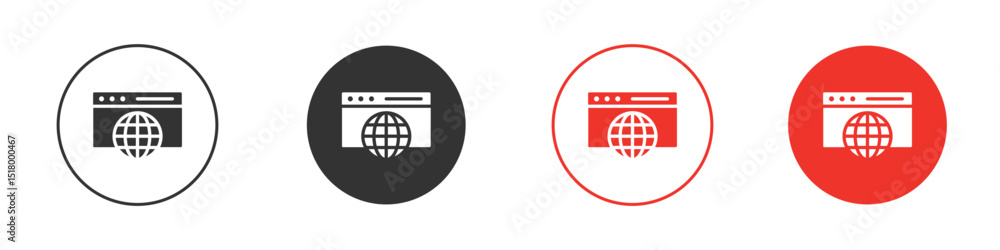 Poster website ui design icon