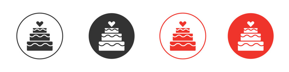 Wedding cake icon