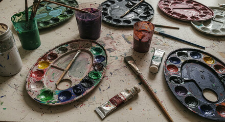 brush and paint painting