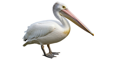 Isolated Pelican Bird on White Background