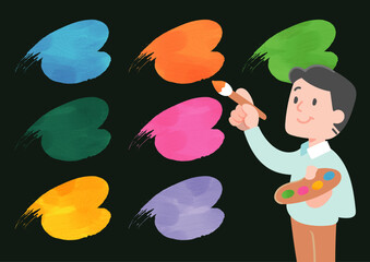 絵の具テクスチャ