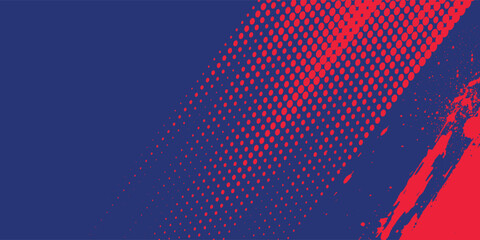 brush strokes blue and red,  hand-drawn illustration background eps 10