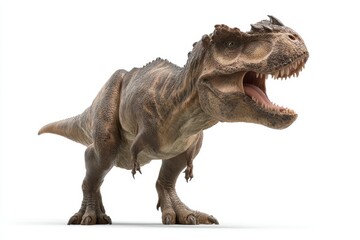 Fototapeta premium Majestic dinosaur roaring with powerful presence