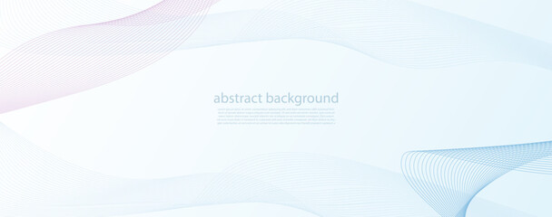 Blue line curve technology abstract technology innovation concept vector background and glowing light