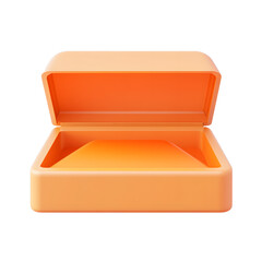 empty box isolated on white