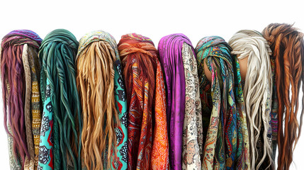 Colorful Variety Of Patterned Wigs