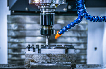CNC lathe milling machine cutting featuring high precision the metal part , The hi-technology parts...