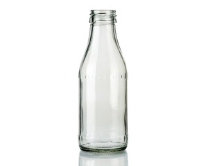 An empty bottle isolated on white background