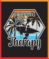 SURFING SUMMER VECTOR DESIGN, SURFING , VECTOR 