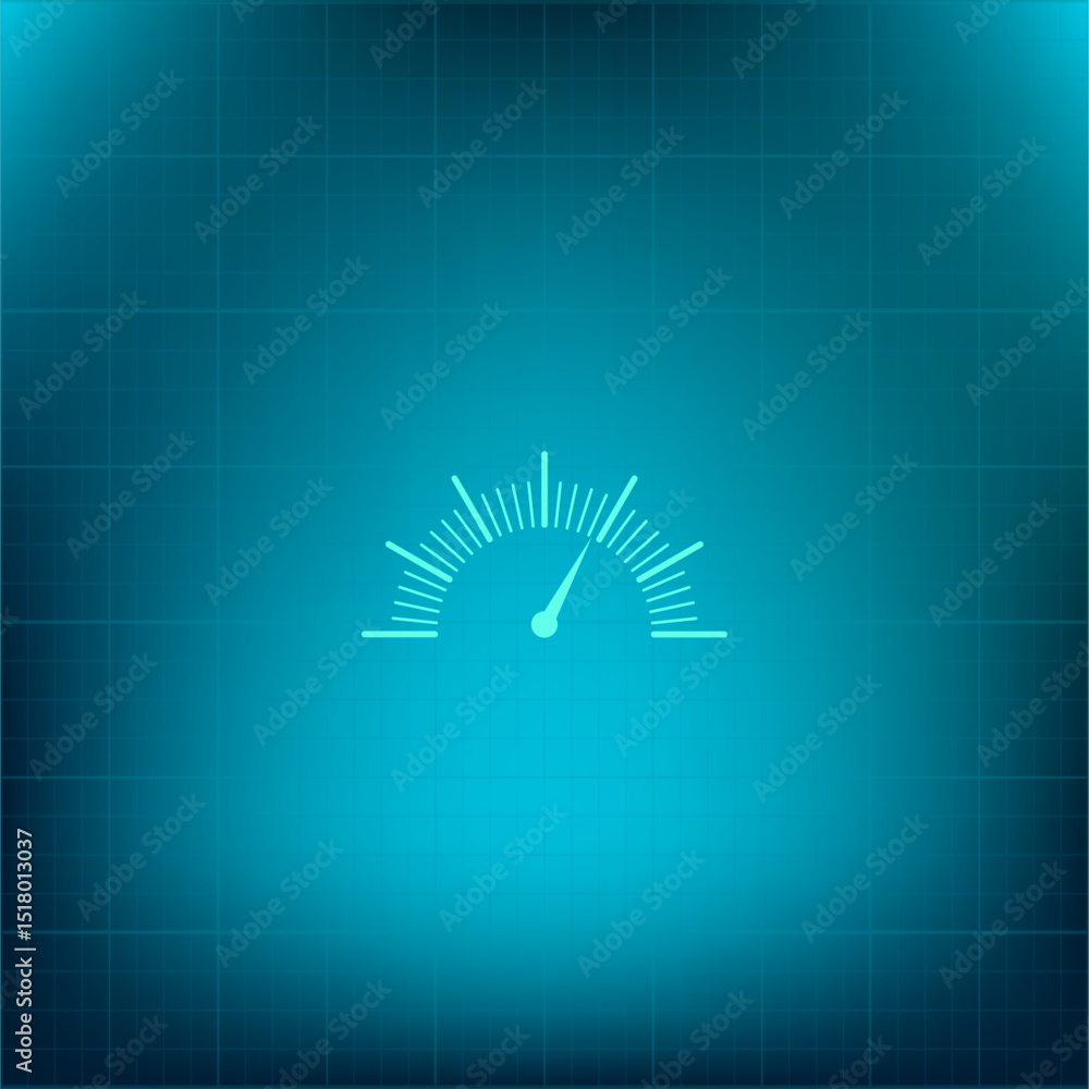 Poster vector icon on a blue background with a gradient