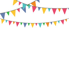 Obraz premium Party Flag Illustration