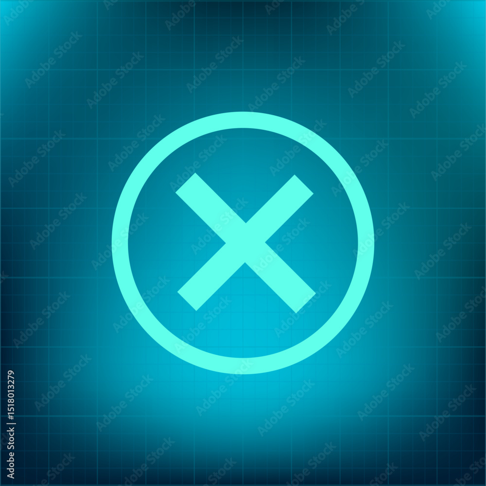 Poster vector icon on a blue background with a gradient