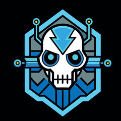 design logo mascot character illustration colorful symbol skull